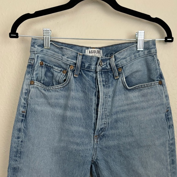 Agolde Riley High Rise Straight Jeans 26 - Picture 5 of 9